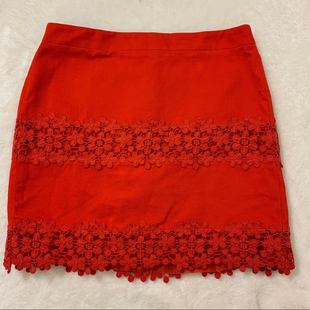 Red Lace Skirt
